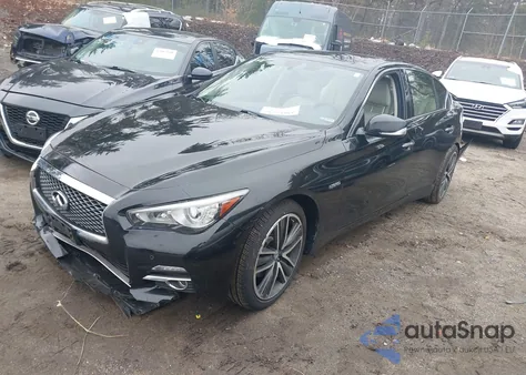 2017 Infiniti Q50 Hybrid from USA, damaged, VIN JN1AV7AR7HM900073